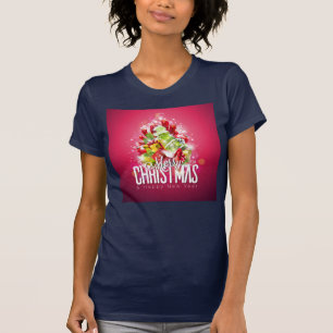 Modern Christmas Wrapped Presents & Tree - Festive T-Shirt