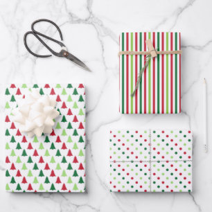 Modern Christmas Wrapping Paper Sheet