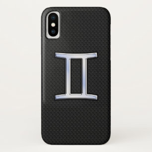 Modern Chrome Like Gemini Zodiac Sign iPhone X Case