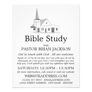 Modern Church, Christian Bible Class Advert Flyer