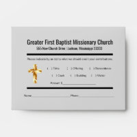 Modern Church Tithe Envelope