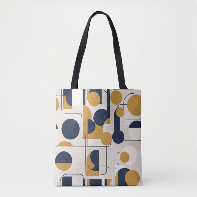 Modern Circle Harmony Tote Bag (Front)