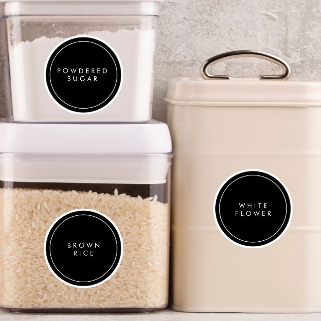 Modern Circle Kitchen & Pantry Storage Labels  (Creator Uploaded)