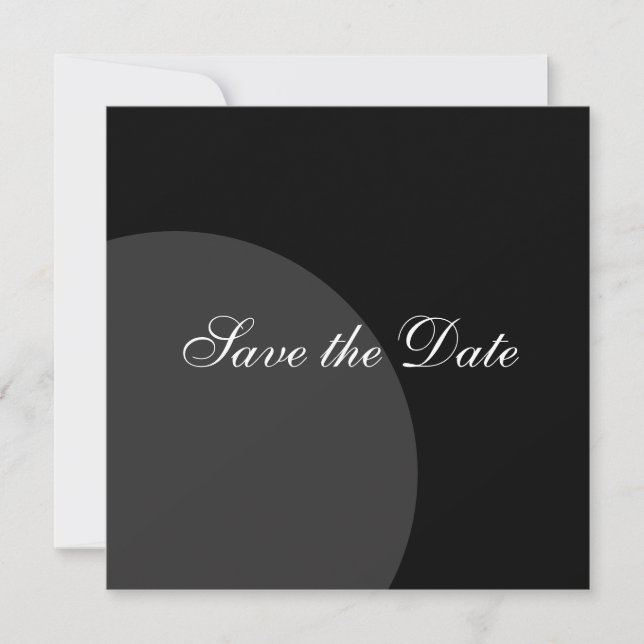 Modern Circle Save The Date (Front)