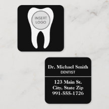 Modern Circle Tooth Logo Dentist and Dental Office