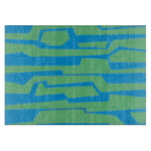 Modern Circuit V Cutting Board