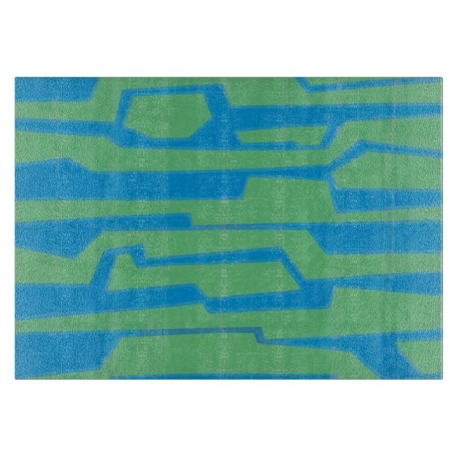 Modern Circuit V Cutting Board (Front)