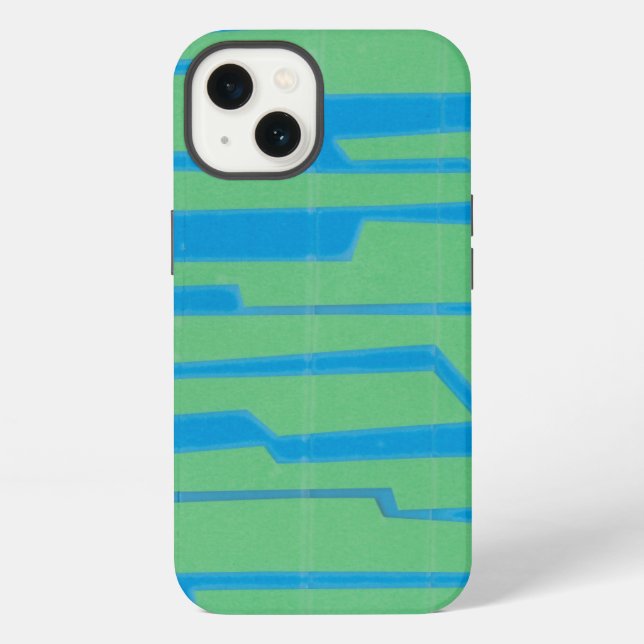 Modern Circuit V iPhone Case (Back)