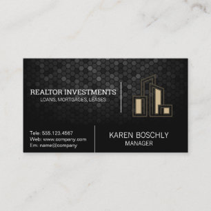 Modern City Building Logo Business Card