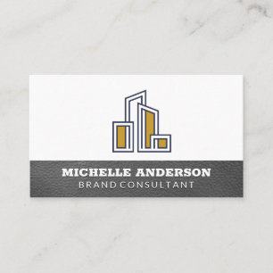 Modern City Building Logo Business Card