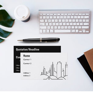 modern  city business card