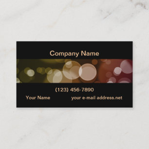 Modern City Lights Bokeh Business Card