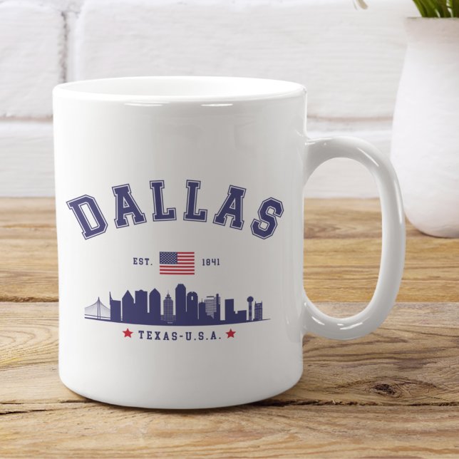 Modern Cityscape of Dallas Texas Coffee Mug (Creator Uploaded)