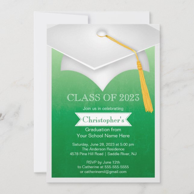 Modern Class of 2014 Graduation Party Invitation (Front)