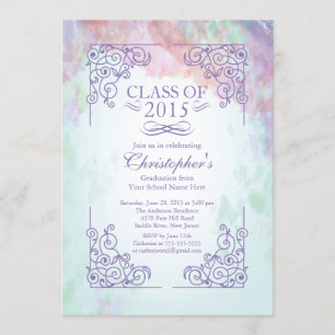 Modern Class of 2015 Graduation Party Invitation
