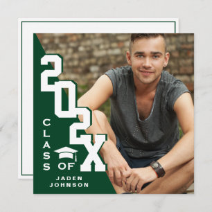 Modern Class of 2022 Grad PHOTO Graduation Party Invitation