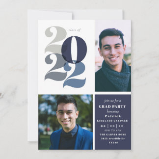 Modern Class Of 2022 Graduation Party Invitation
