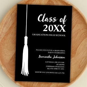 Modern Class Of 2024 Grad Tassel Graduation Invitation