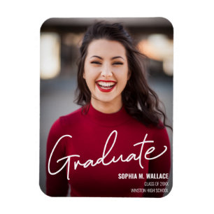 Modern Class of 2024 Graduate Announcement Magnet