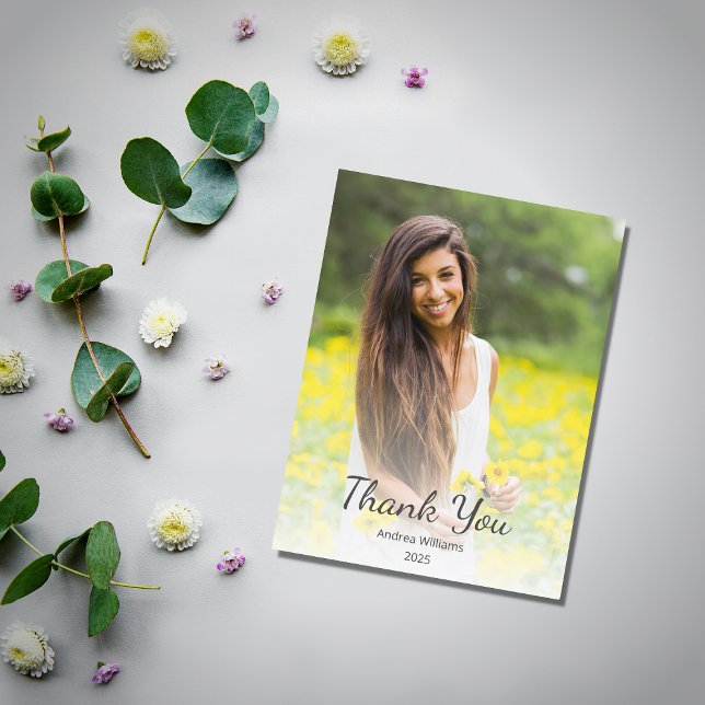 Modern Class of 2025 Graduation thank you Postcard (Creator Uploaded)