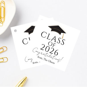Modern Class of 2026 Gift Tag