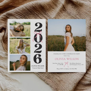 Modern Class of 2026 Photo Graduation Party Invitation