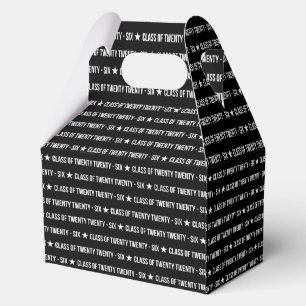 Modern Class of Twenty Twenty‑Six Typography Favour Box