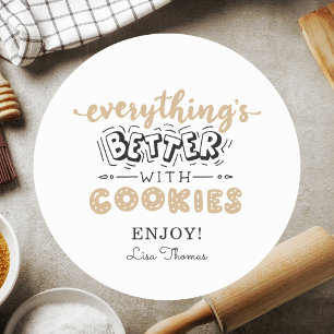 Modern Classic Baking Homemade Food Label Sticker