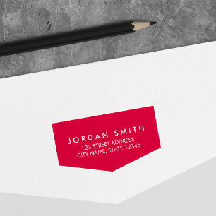 Modern Classic Banner Return Address Self-inking Stamp