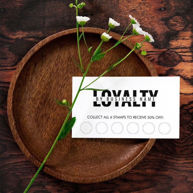 Modern Classic Beauty Spa Script Loyalty Card (Creator Uploaded)