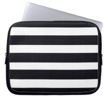 Modern Classic Black And White Striped Cool Chic