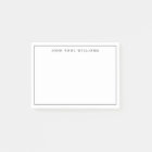 Modern Classic Black Formal Thin Border Line