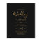 Modern Classic Black Gold Budget Wedding Invites