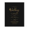 Modern Classic Black Gold Budget Wedding Invites