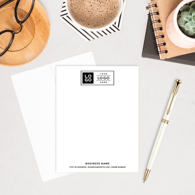 Modern Classic Black Logo Business Branded Card (Creator Uploaded)