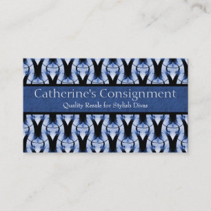 Modern Classic Business Card, Royal Blue Card