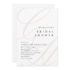 Modern Classic Elegance Calligraphy Bridal Shower