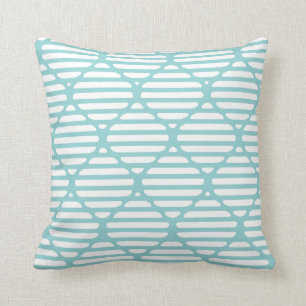 Modern Classic Lattice Hour Glass Throw Pillow