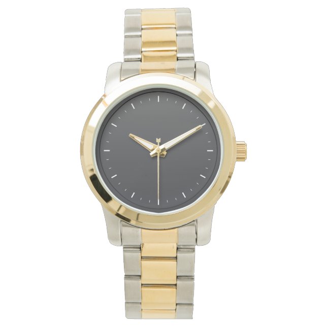 Modern Classic Men Two Tone   Bracelet  Watch  (Front)