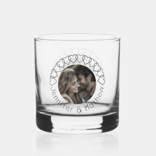 Modern Classic Minimalist Typography Whiskey Glass