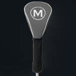 Modern Classic Monogram Grey Golf Head Cover<br><div class="desc">Modern Monogrammed Classic Grey Golf Head Covers Minimalist Monogram Initial Emblem. Perfect as father's day gifts for dad,  gifts for grandfather,  husband and more.</div>