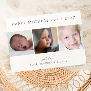 Modern Classic Photo Collage Holiday Card