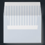 Modern Classic Stripes Dusty Blue Vintage Wedding Envelope<br><div class="desc">This dusty blue striped envelope liner adds a refined and elegant finishing touch to your wedding invitation suite. Featuring soft slate blue vertical stripes, the design brings a timeless classic look while maintaining a clean minimalist style. The subtle stripe pattern creates a sophisticated presentation the moment guests open the envelope....</div>
