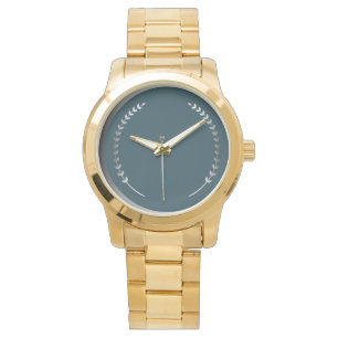 Modern Classic Teal  Women Gold Watch