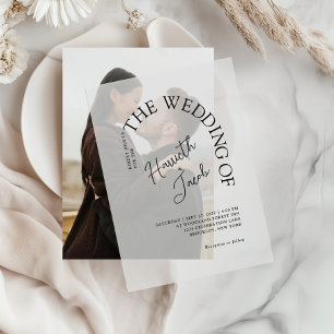 Modern Classic the Arch The Wedding Vellum Invitations
