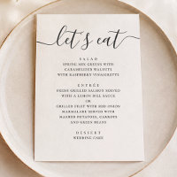 Modern Classic Wedding | Calligraphy Lets Eat