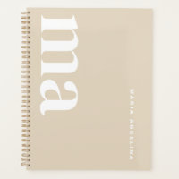 Modern Classy Beige Monogram