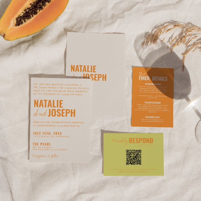 Modern Classy Bright Traditional Colourful Wedding Invitation (Creator Uploaded)