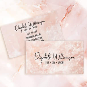 Modern Classy Clean Pink Rose Quartz Business Card