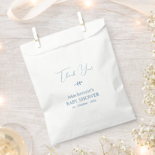 Modern Classy Minimalist Baby Shower Favour Bags